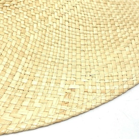 Authentic HERMES Casquette Straw cap Straw Hat straw natural - Picture 2 of 12